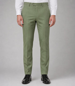 Men's Ivory And Sage Green Wedding Tuxedo Pant - Suit Heritage