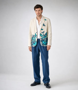 Men's LE MORPHO Hand Embroidered Suit - Suit Heritage