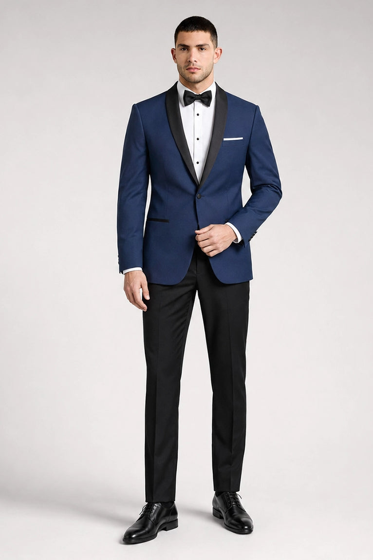 Men's Navy Groomsmen 2 Peice Tuxedo -  Suit Heritage