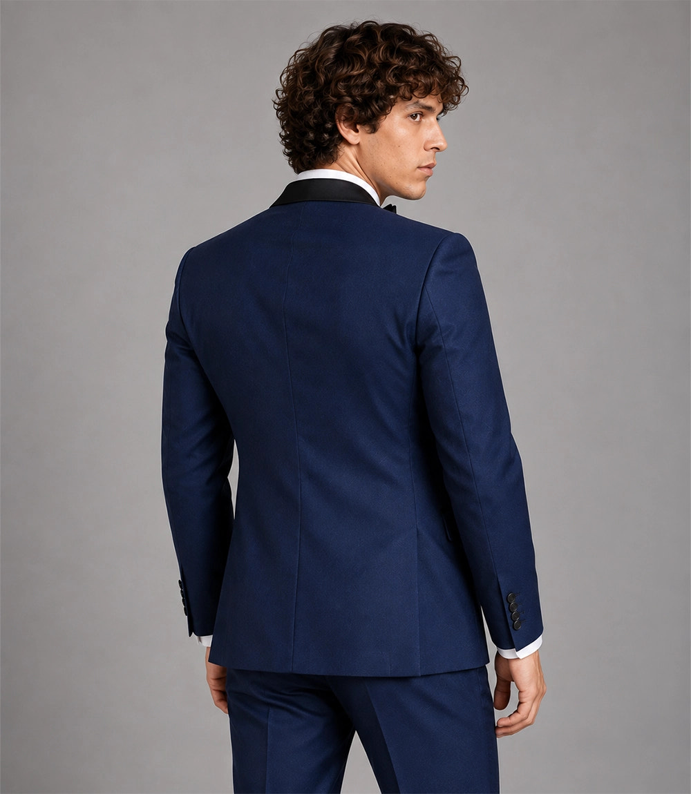 Men's Navy Midnight Tuxedo Back  - Suit Heritage