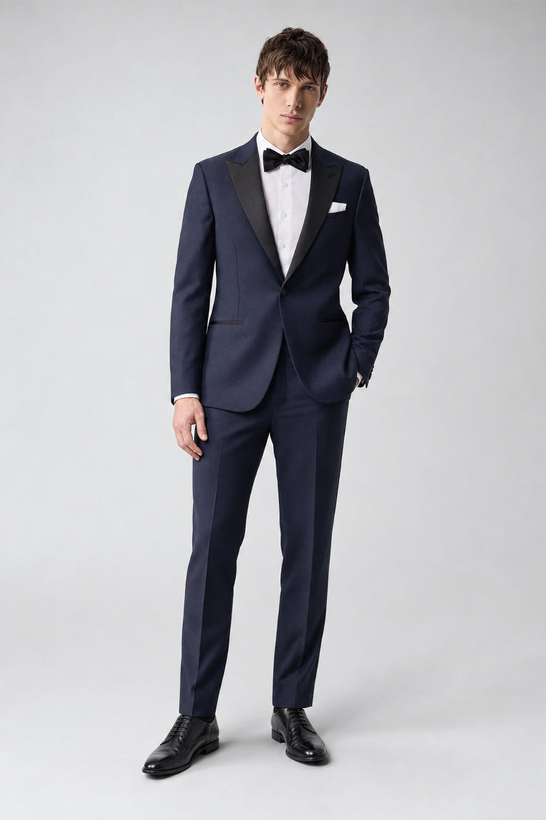 Men's Navy Wool Midnight Tuxedo - Suit Heritage