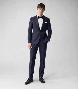 Men's Navy Wool Midnight Tuxedo - Suit Heritage