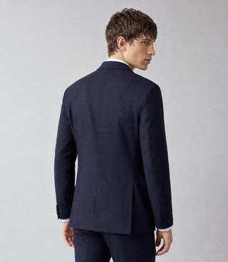 Men's Navy Wool Midnight Tuxedo Back - Suit Heritage