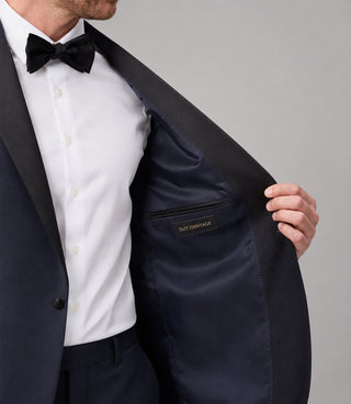 Men's Navy Wool Midnight Tuxedo Inner - Suit Heritage