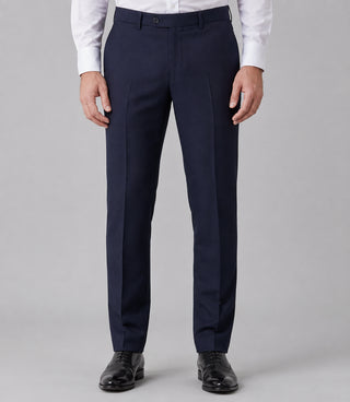 Men's Navy Wool Midnight Tuxedo Pant - Suit Heritage