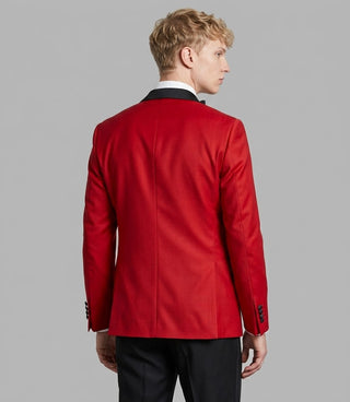 Men's Red And Black 2 Piece Tuxedo Back - Suit Heritage