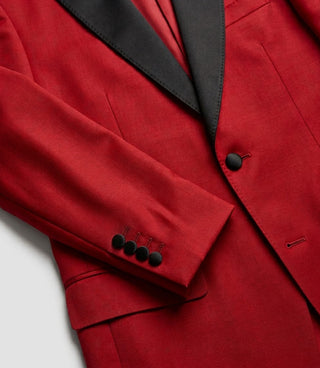 Men's Red And Black 2 Piece Tuxedo Fabric - Suit Heritage