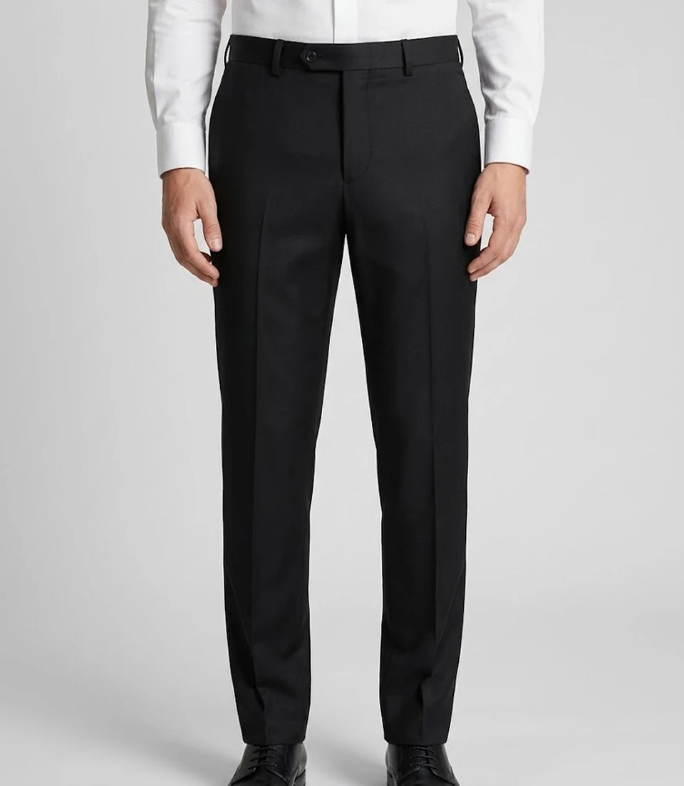 Men's Red And Black 2 Piece Tuxedo Pant - Suit Heritage