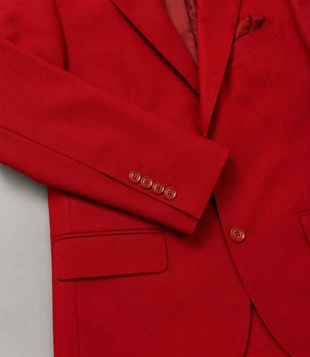 Men's Red Formal 3 Wedding 3 Piece Suit Fabric - Suit Heritage