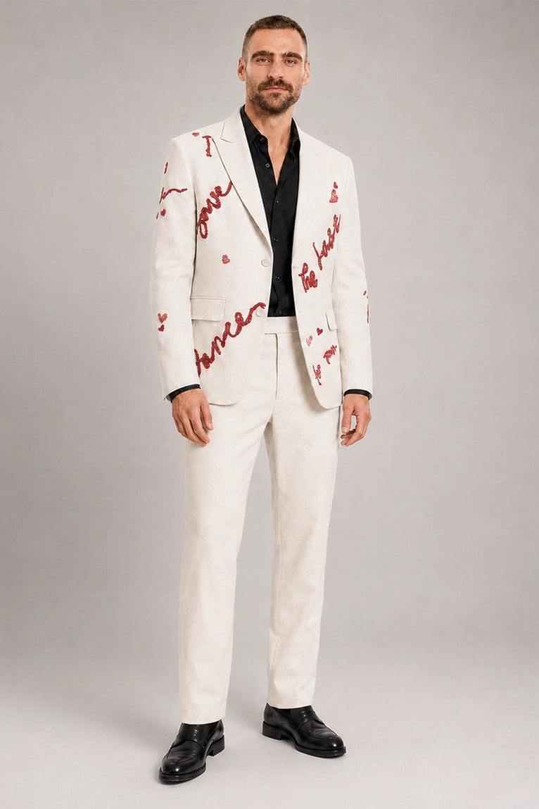 Men's Save the Last Dance Hand Embroidered Suit - Suit Heritage