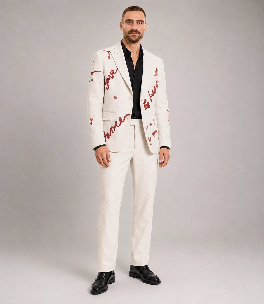 Men's Save the Last Dance Hand Embroidered Suit - Suit Heritage