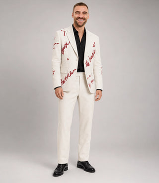 Men's Save the Last Dance Hand Embroidered Suit - Suit Heritage