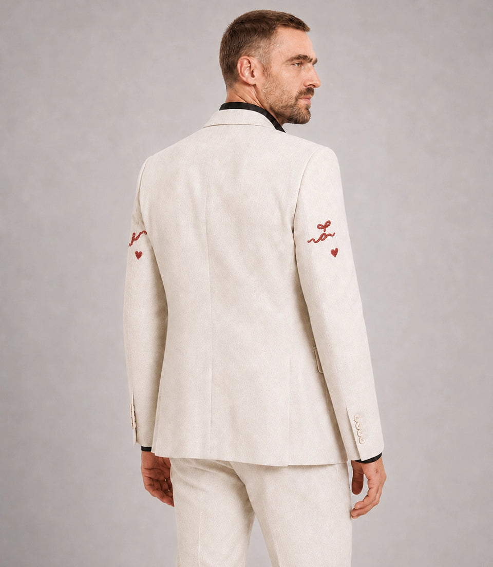 Men's Save the Last Dance Hand Embroidered Suit Back - Suit Heritage
