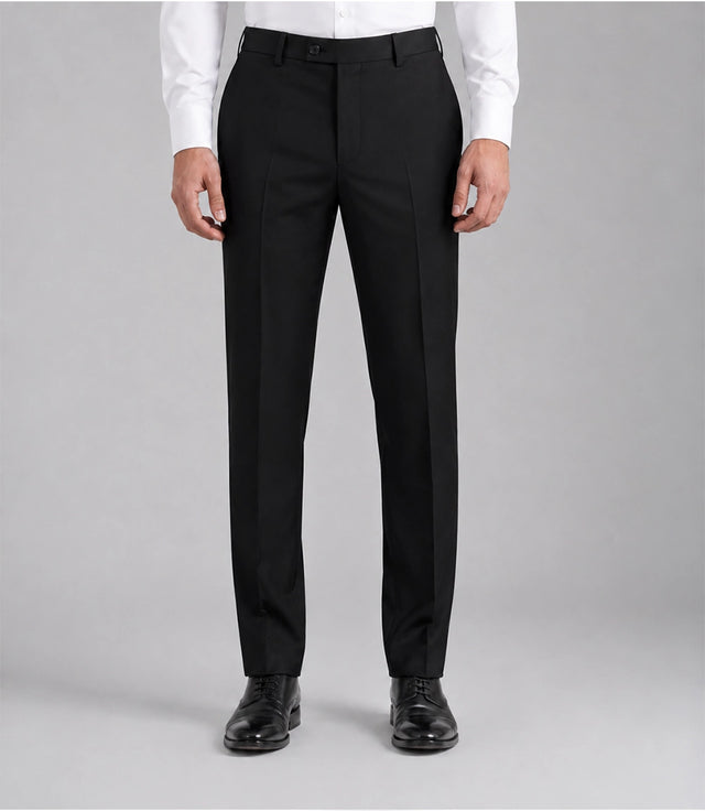 Men's Stylish Black Double Breasted 2 Piece Suit Pant - Suit Heritage