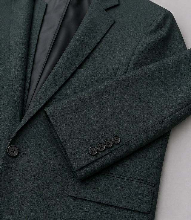 Men's Tailored Green Formal Wedding 3 Piece Suit Fabric - Suit Heritage