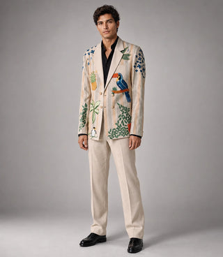 Men's Tropical Hand Embroidered Suit - Suit Heritage