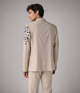 Men's Tropical Hand Embroidered Suit Back - Suit Heritage