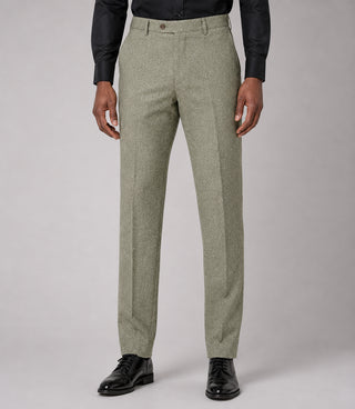 Men's Tweed Light Green 3 Piece Suit Pant - Suit Heritage