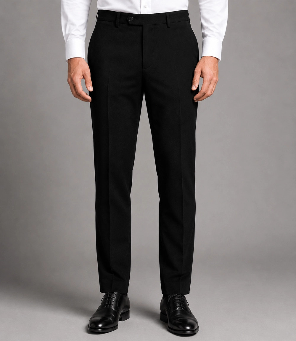 Men's Velvet Black Tie Event Tuxedo Pant - Suit Heritage