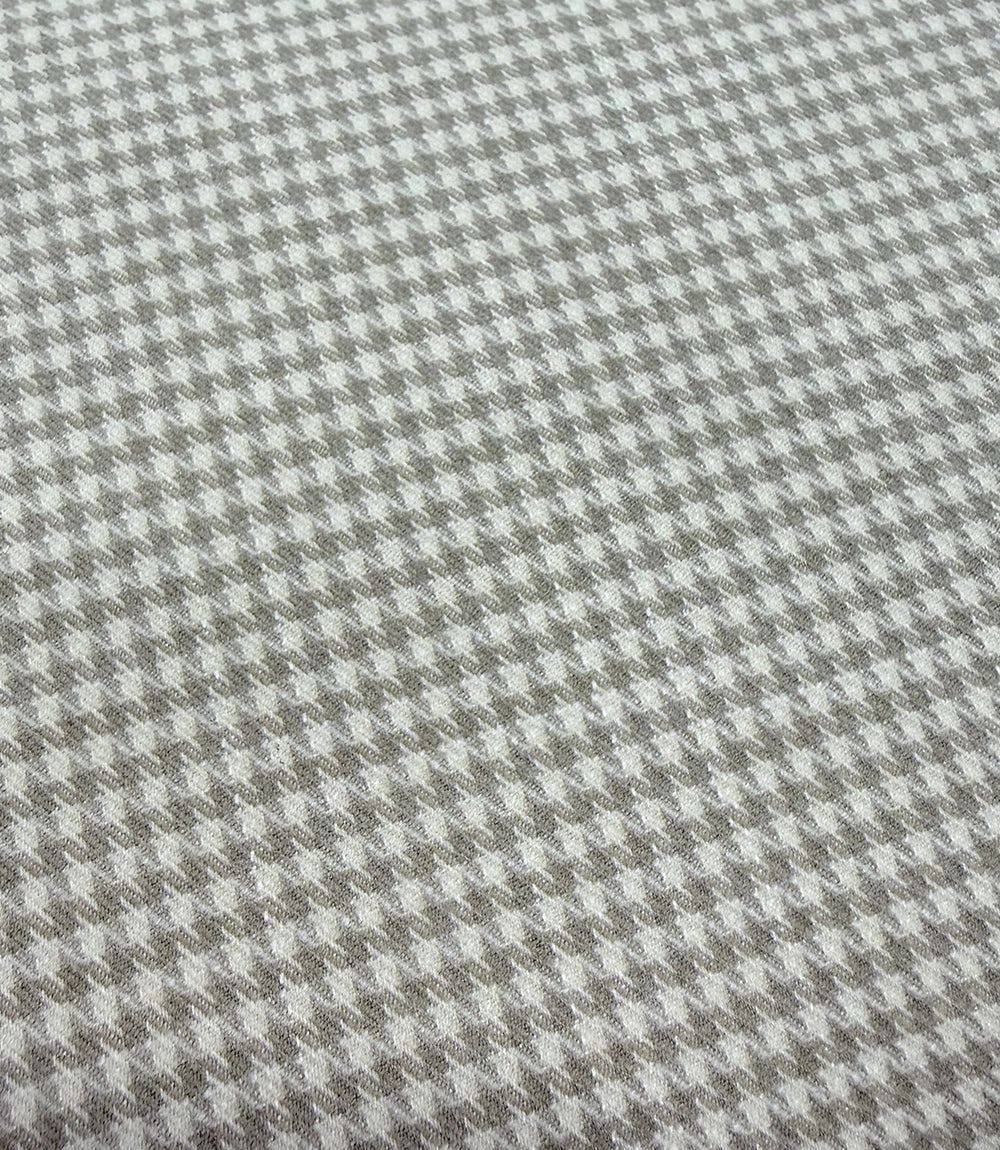Men's White Houndstooth 2 Piece Suit Fabric Swatch - Suit Heritage