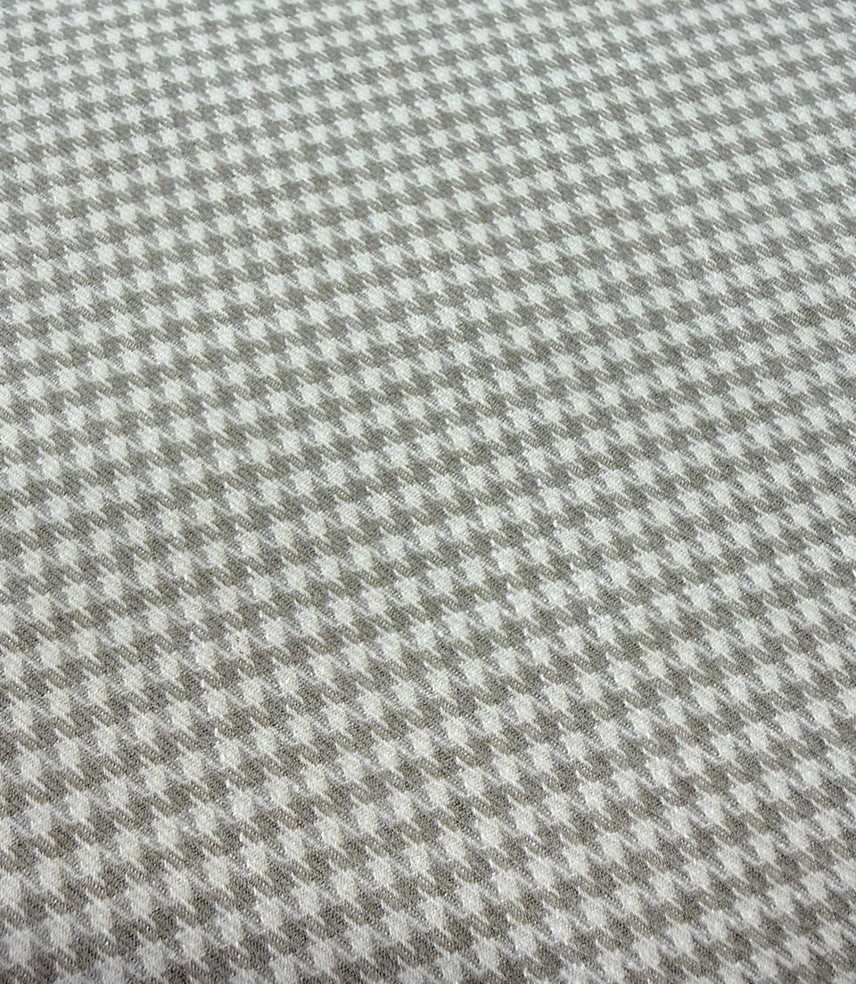 Men's White Houndstooth 2 Piece Suit Fabric Swatch - Suit Heritage