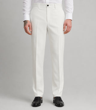 Men's White Peak Lapel Double Breasted Tuxedo Pant - Suit Heritage