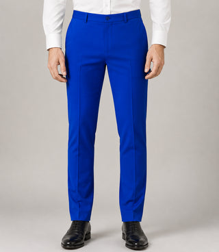 Men's White and Blue Wedding Tuxedo Pant - Suit Heritage