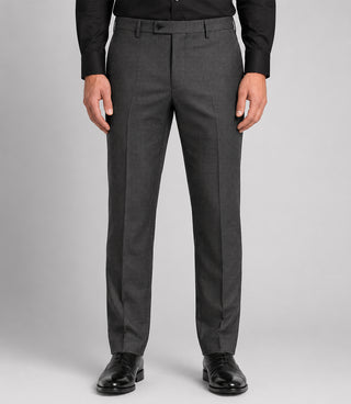 Men's Wool Plaid Grey 3 Piece Suit Pant - Suit Heritage