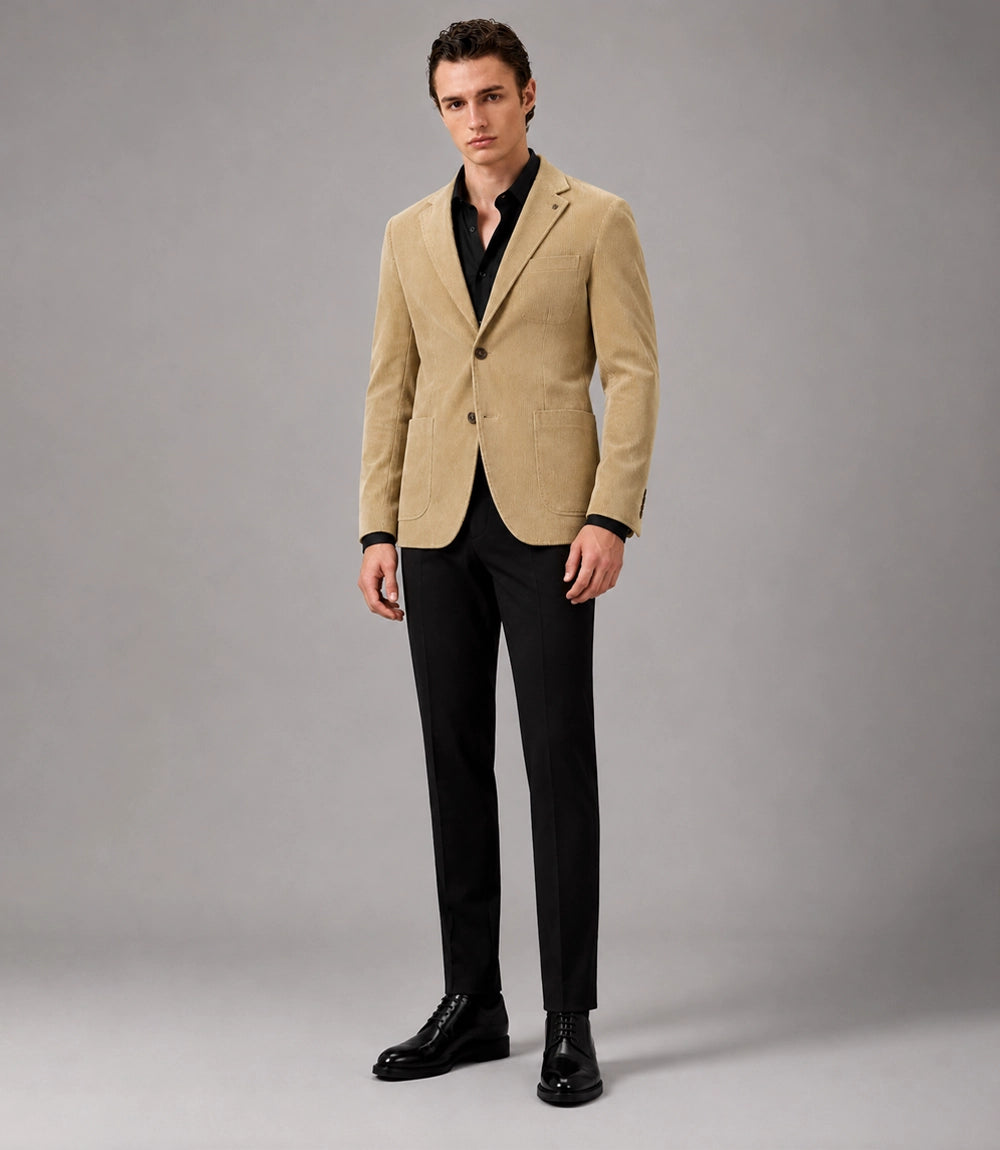 Men's Yellow Corduroy 2 Piece Suit - Suit Heritage