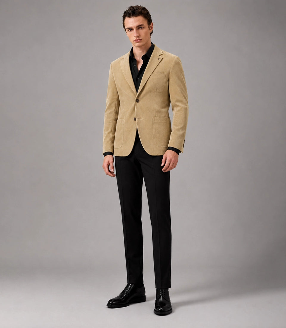 Men's Yellow Corduroy 2 Piece Suit - Suit Heritage