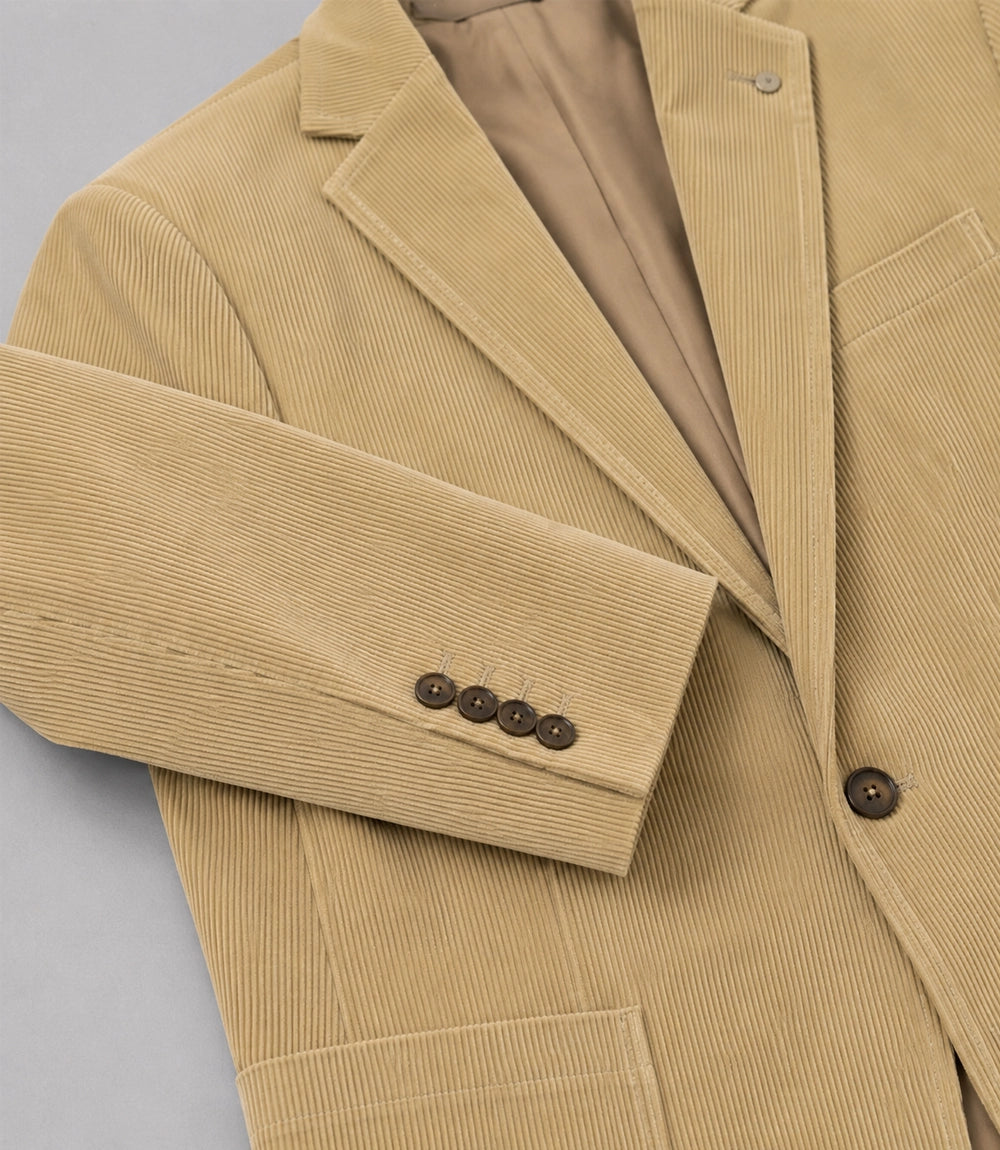 Men's Yellow Corduroy 2 Piece Suit Blazer - Suit Heritage