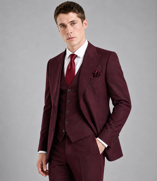 Shop 70s Men's Vintage Burgundy Retro Wedding Suit - Suit Heritage