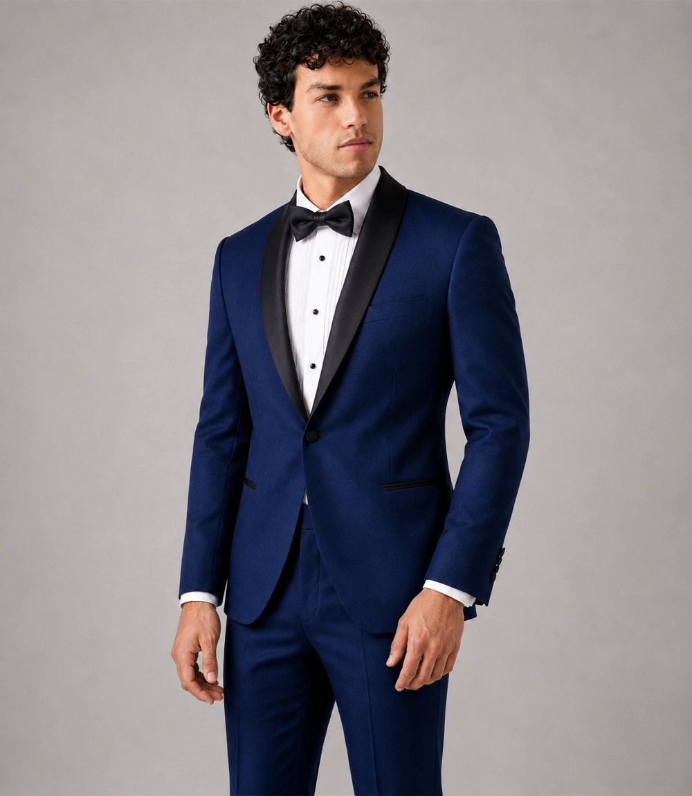 Shop Herren Blau Black Tie Event Tuxedo - Suit Heritage