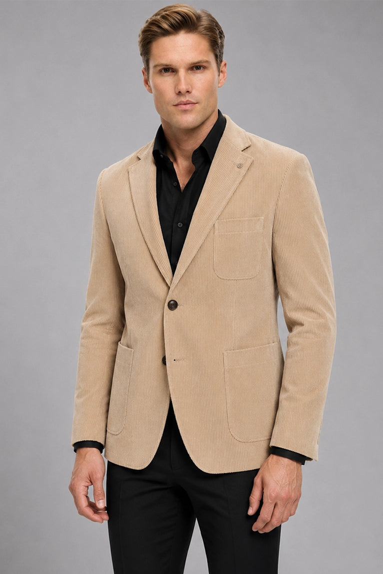 Shop Men's Beige Corduroy 2 Piece Suit - Suit Heritage