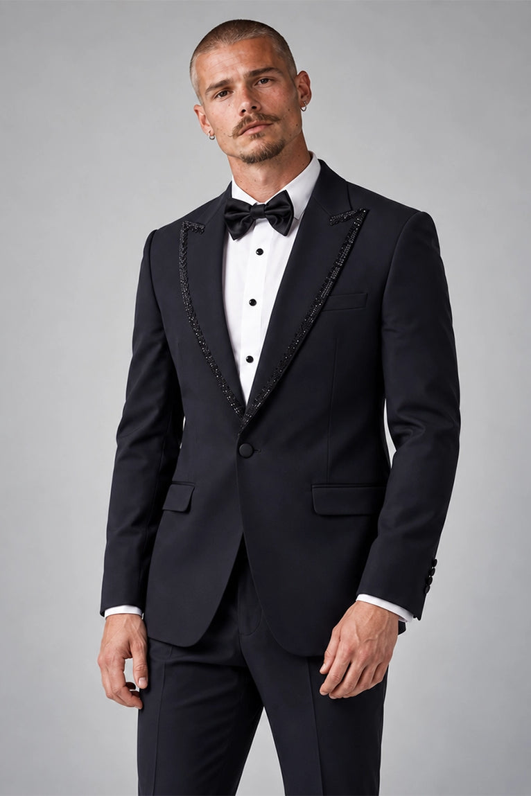 Shop Men's Black Formal 2 Piece Tuxedo - Suit Heritage
