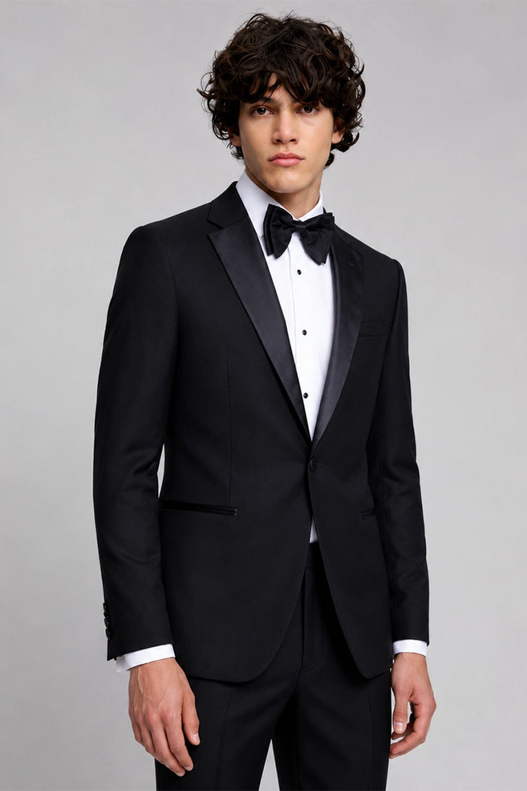 Shop Men's Black Notch Lapel Tuxedo - Suit Heritage