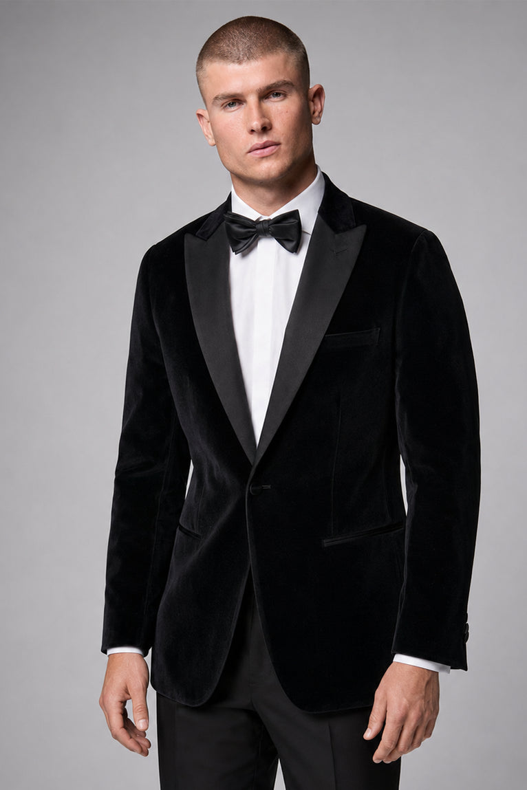 Shop Men's Black Velvet Tuxedo - Suit Heritage