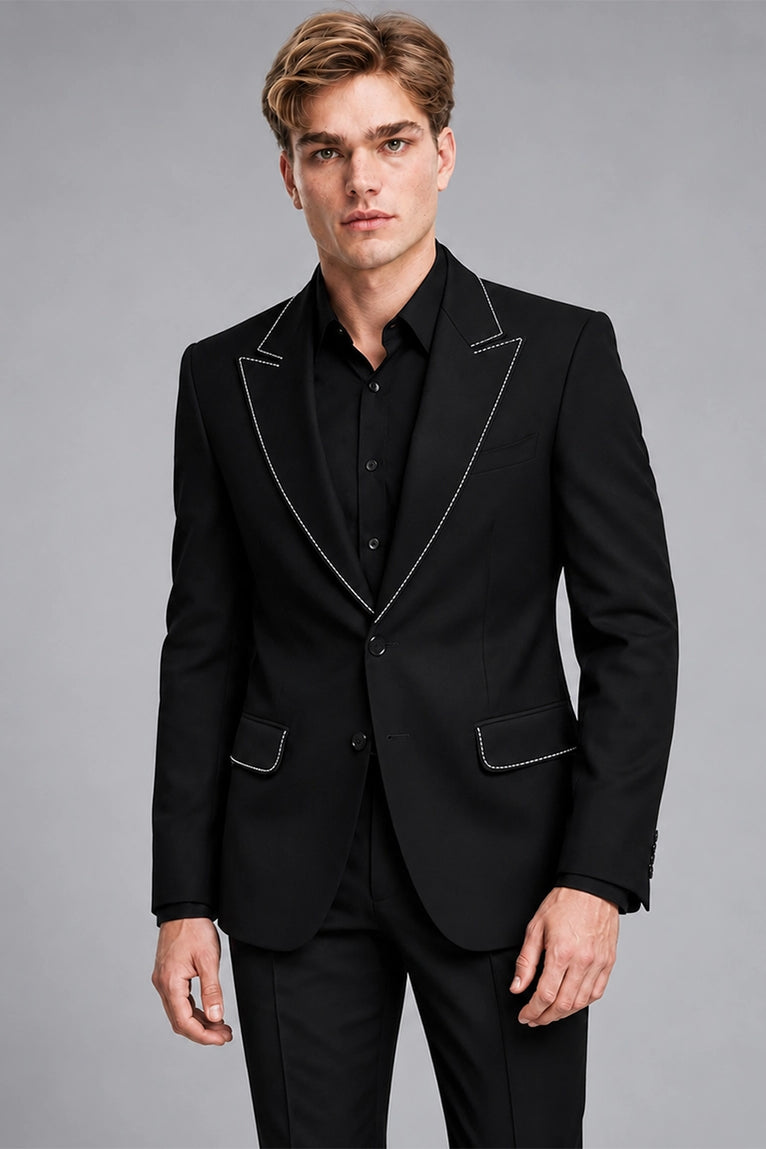 Shop Men's Black Western 2 Piece Suit - Suit Heritage
