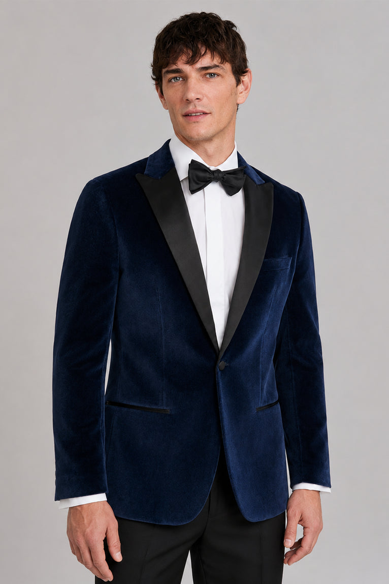 Shop Men's Blue Velvet Tuxedo - Suit Heritage