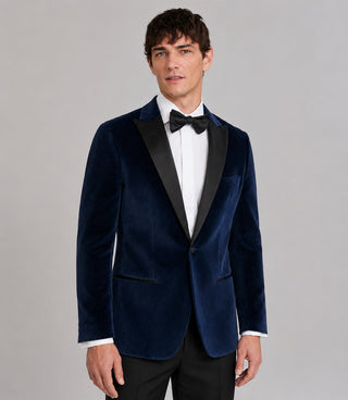 Shop Men's Blue Velvet Tuxedo - Suit Heritage