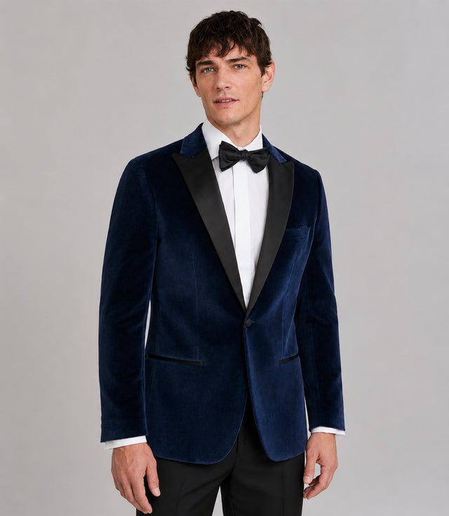Shop Men's Blue Velvet Tuxedo - Suit Heritage