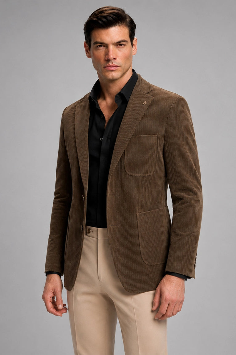 Shop Men's Brown Corduroy 2 Piece Suit - Suit Heritage
