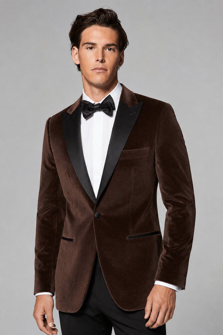 Shop Men’s Brown Velvet Tuxedo - Suit Heritage