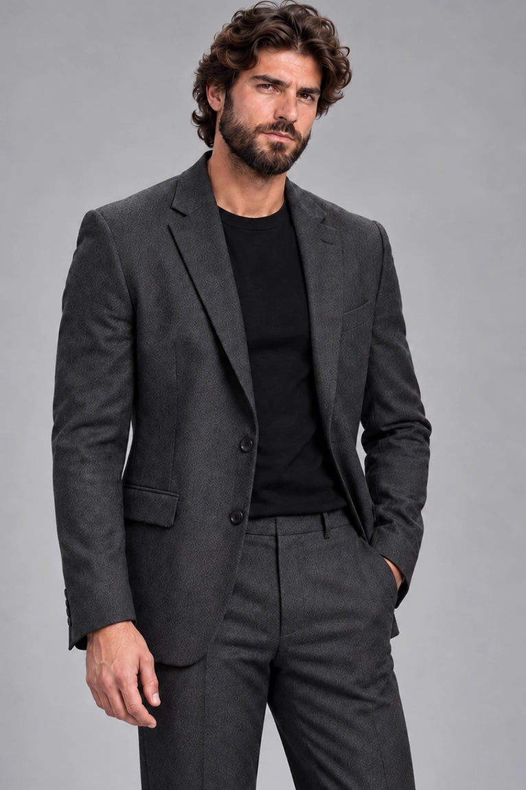 Shop Men's Charcoal Casual 2 Piece Suit  -  Suit Heritage