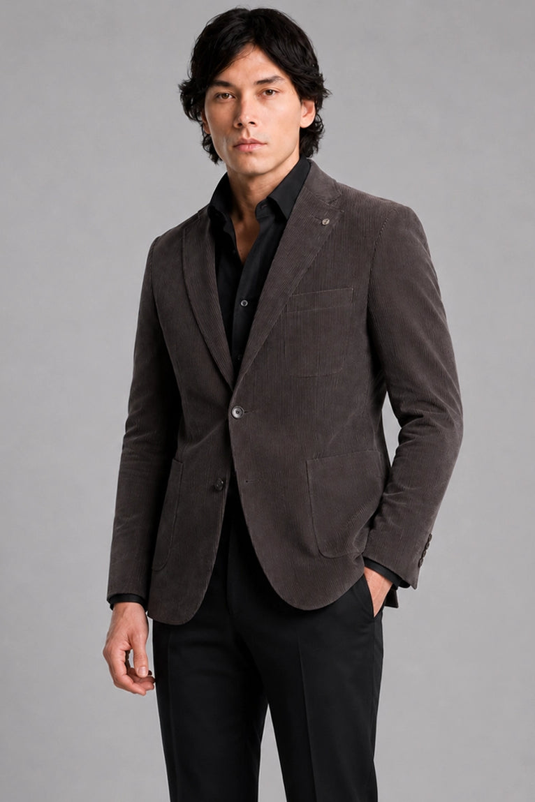 Shop Men's Chocolate Brown Corduroy 2 Piece Suit - Suit Heritage