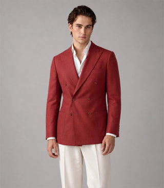 Shop Men's Classic Italian Style Red and Cream Suit - Suit Heritage