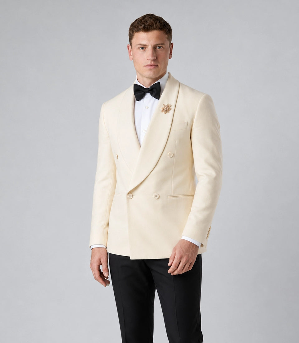 Shop Men's Cream Groomsmen Wedding Suit -  Suit Heritage