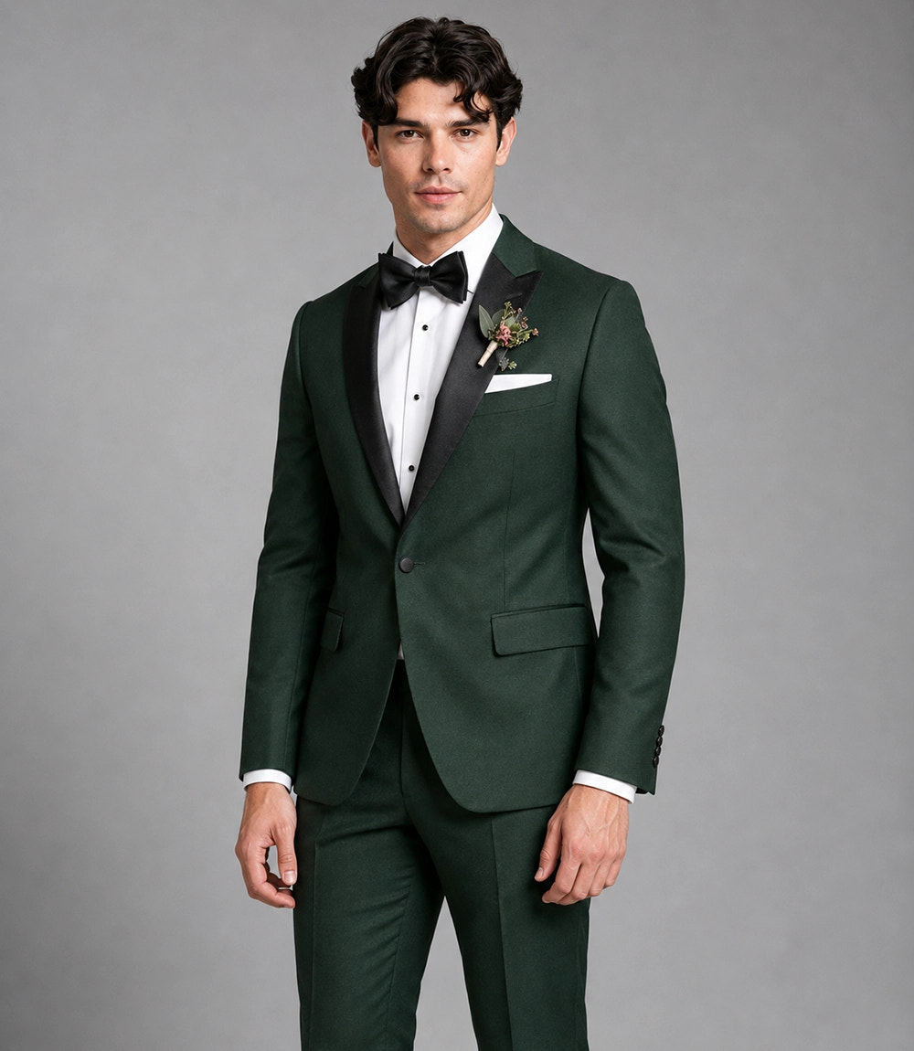 Shop Men's Green Groomsmen 2 Piece Suit -  Suit Heritage
