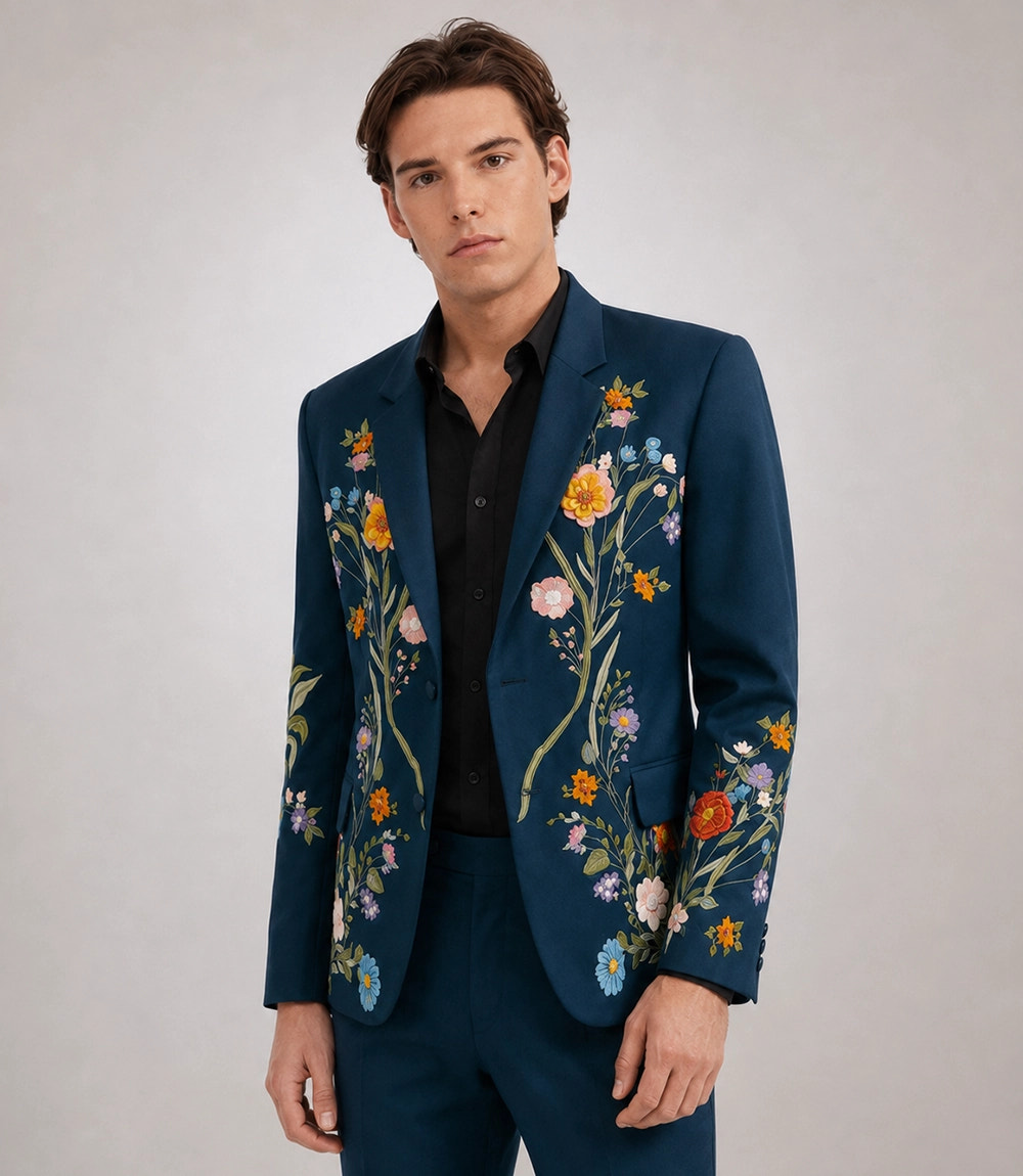 Shop Men's Le Jardin Hand Embroidered Suit - Suit Heritage