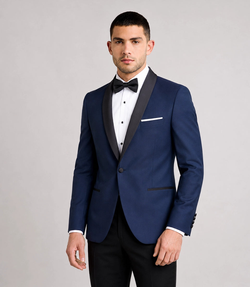 Shop Men's Navy Groomsmen 2 Peice Tuxedo -  Suit Heritage